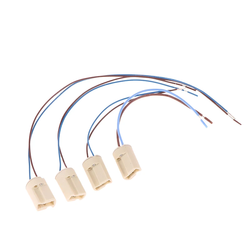 G9 Lamp Base Ceramic Connector, Soquete Base com Linha de 15cm, Suporte de lâmpada halógena LED