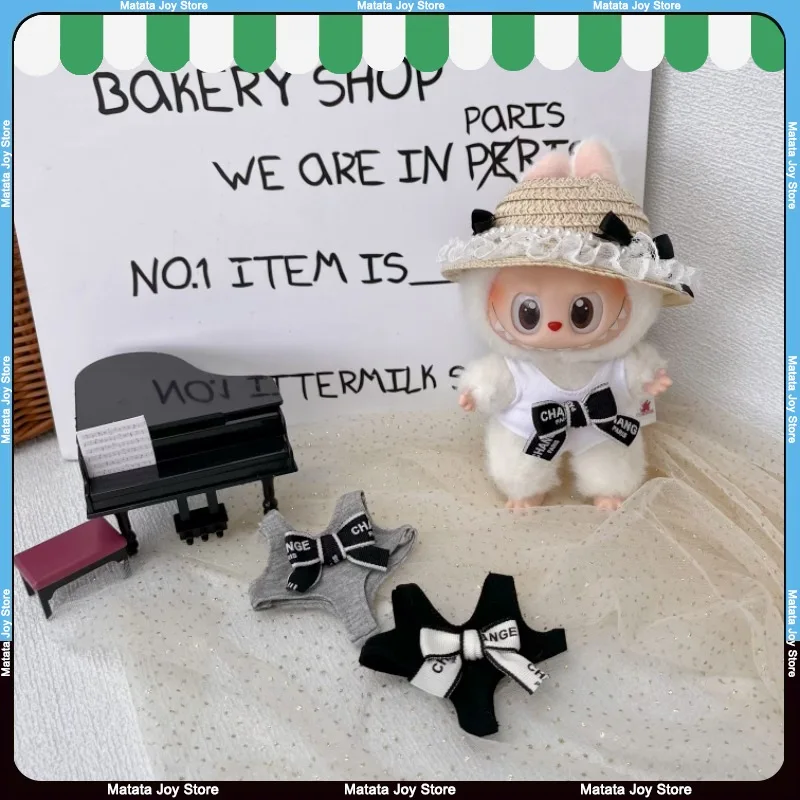 

Только одежда для кукол Labubu, аксессуары, модные купальники, банты для девочек, летний легкий роскошный темпераментный комбинезон, соломенная шляпа, сексуальная