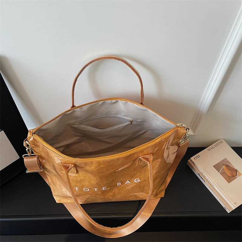 Modische Hochwertige Transparente PVC-Tragetasche mit Großer Kapazität, Wasserdichte Jelly-Tasche, Outdoor-Handtasche für Tägliche Reisen und Tourismus – Detail 7
