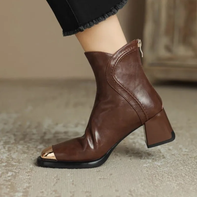 

Female Winter Footwear Boots Women Ladies 2025 Ankle High Heel Autumn Pumps Women's Boots Autumn Female boot