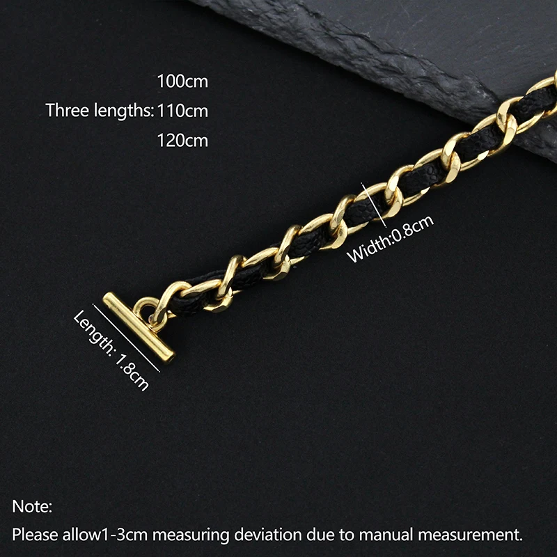 TINBERON Purse T Hook Chain Strap Felt Bag Inner Wallet Chain Insert Bags Accessories Handbag Strap Crossbody Shoulder Straps
