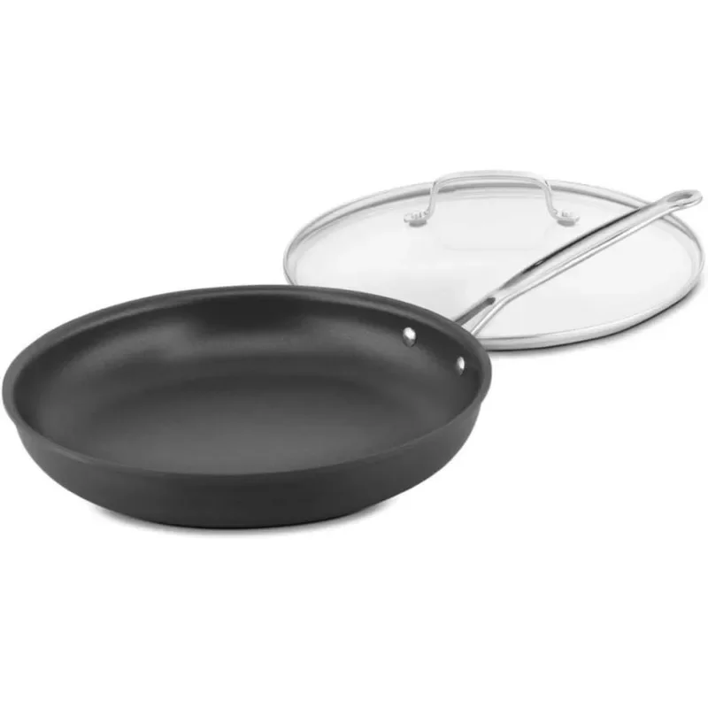 12-Inch Skillet, Nonstick-Hard-Anodized with Glass Cover, 622-30GP1