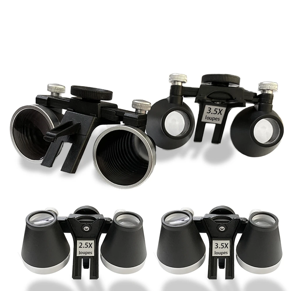 Dental Loupes Accessories 2.5X 3.5X Surgical Headlight Magnification Binocular Loupes Dentist Magnifying Glass