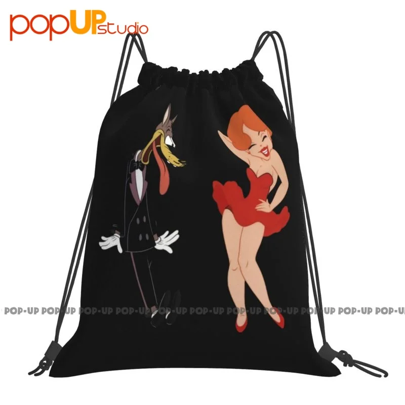 Big Bad Wolf & Red Hot Riding Hood Tex Avery Mgm Cartoon Drawstring Bags Gym Bag Print Riding Backpack