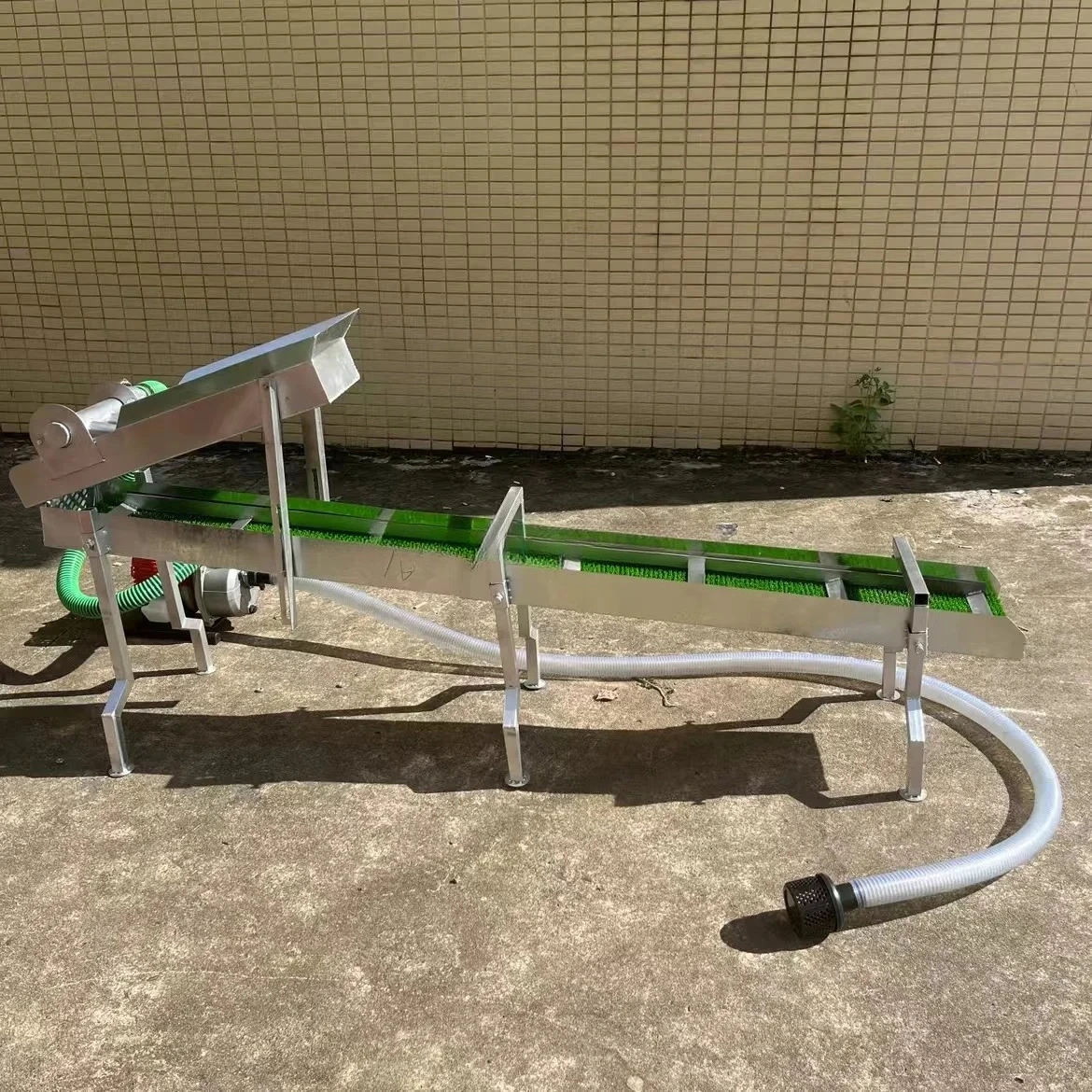JXSC Portable Alluvial  Gold Sluice Box Gold Mining Machine Automatic Powered Gold Panning Chute