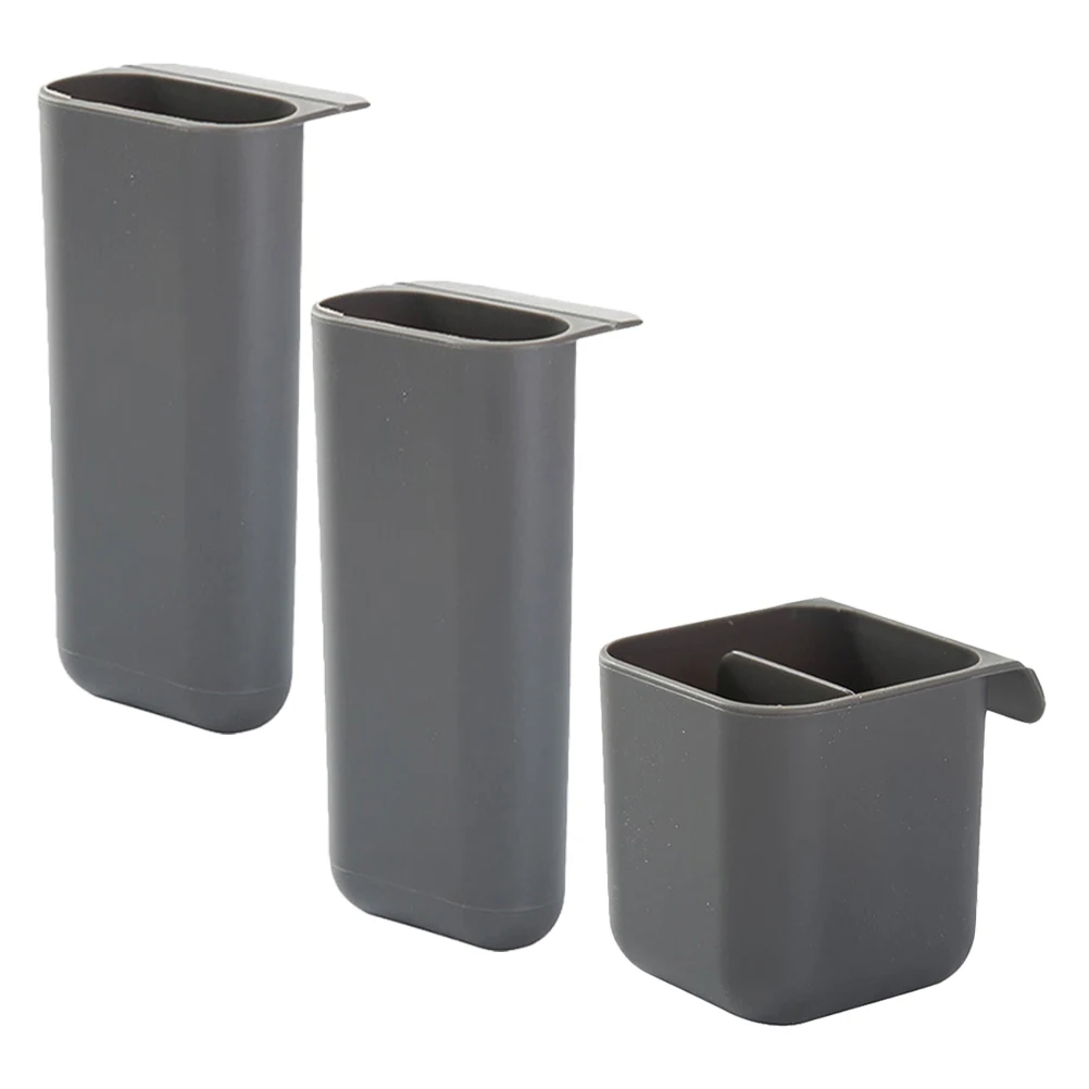 

3 Pcs Desktop Pen Holder Spacesaving PP Material Selfadhesive Ideal for Desk Bookshelf Cabinet Stationery ganizer