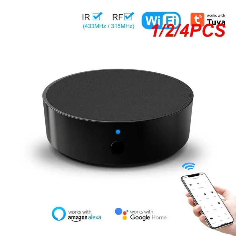 1/2/4 шт. универсальный пульт дистанционного управления Tuya WiFi RF + IR с приборами RF433/RF315, смарт-Инфракрасный пульт дистанционного управления работает для