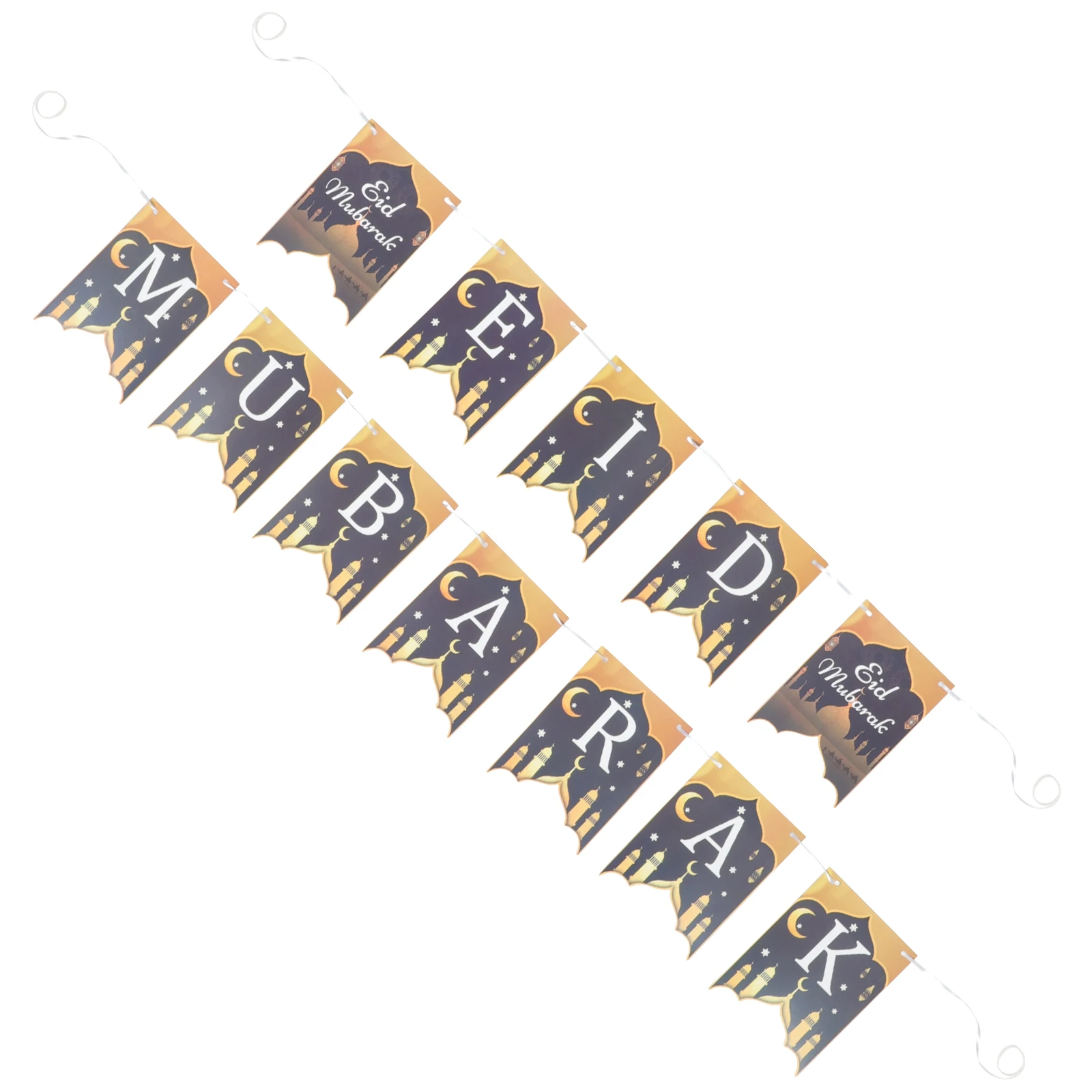 

Mubarak Decoration Pendant for Ramadan Supplies Eid Mubarak Bunting Festival Eid Supplies
