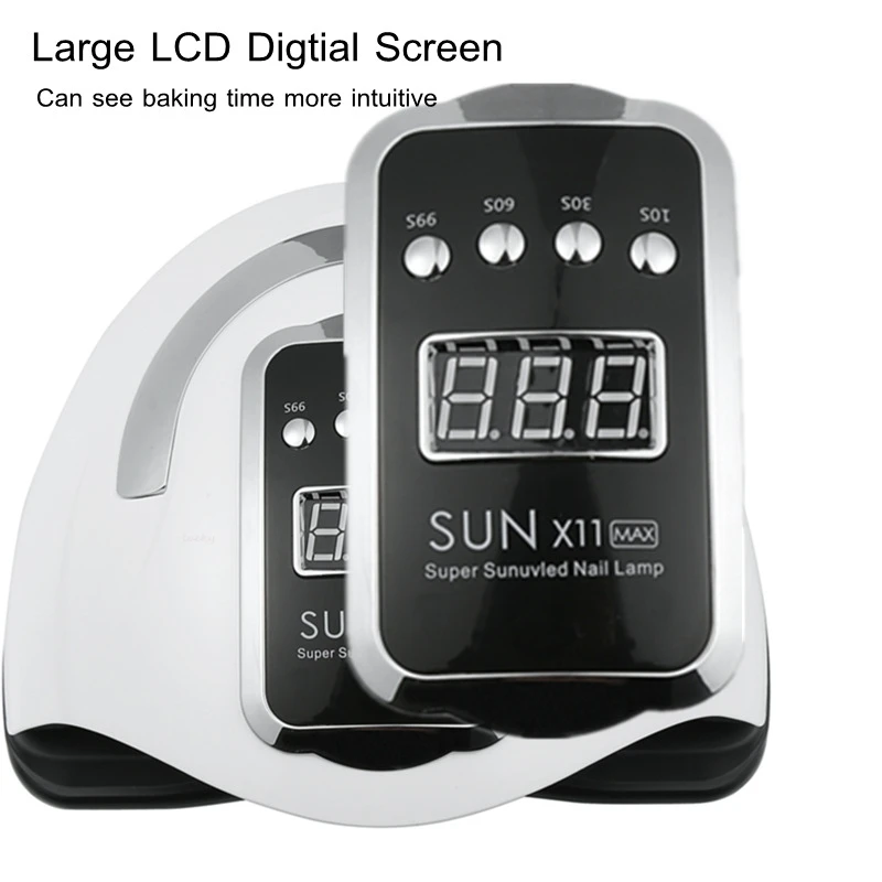 両手用大空間UVネイルランプ スマートセンサーX11 ジェルネイルライト 家庭用ジェルポリッシュの速乾性と硬化性を実現