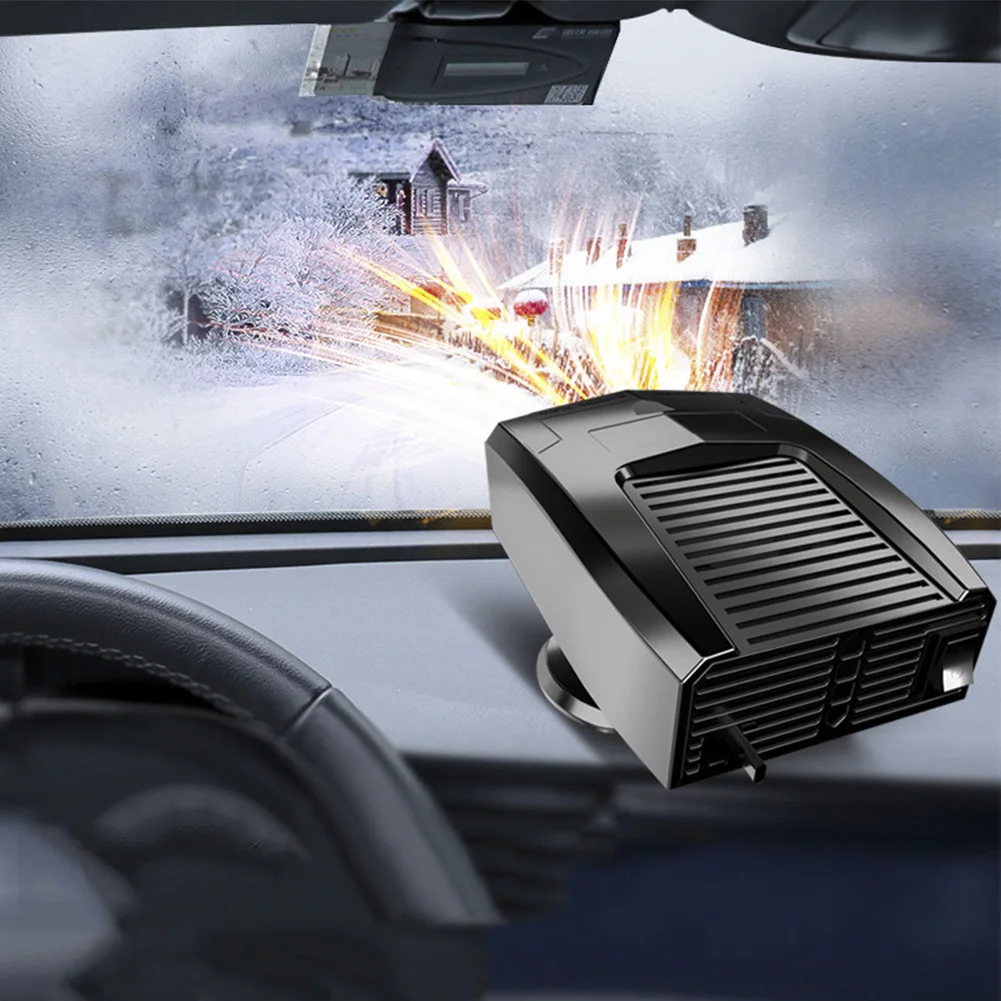 2 In1 12V Car Heater Windscreen Defogging And Defrosting 360 Rotatable Heating For All Cars For Warmth for Trucks/SUV