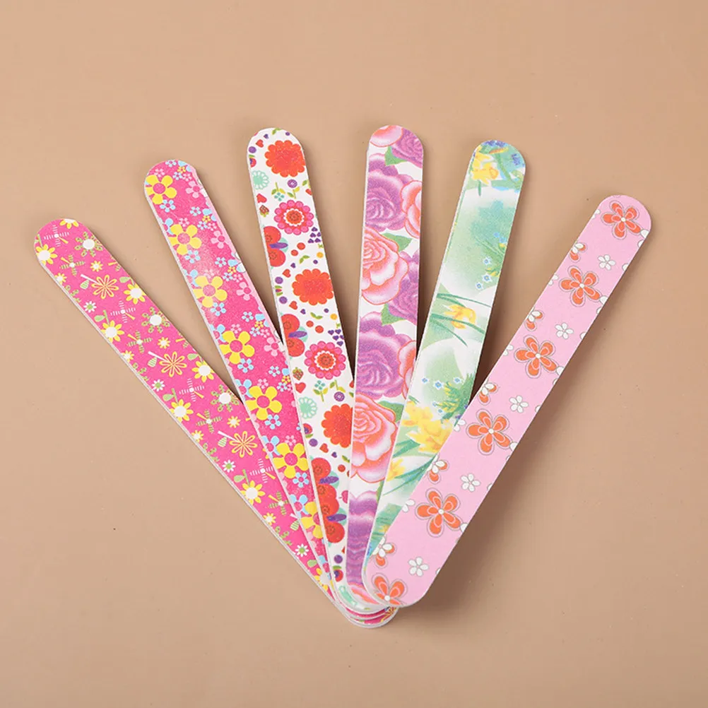 

30 шт. буферных пилок-блоков для маникюра с принтом, легкие, прочные, для полировки ногтей, для ухода за ногтями и нейл-арта