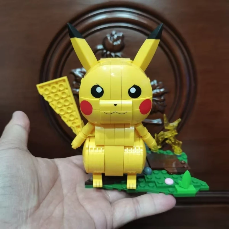 

Pokemon Anime Cartoon Psyduck Bulbasaur Charmander Children's Assembled Block Toys 3D Models Ornaments Kids Birthday Gifts