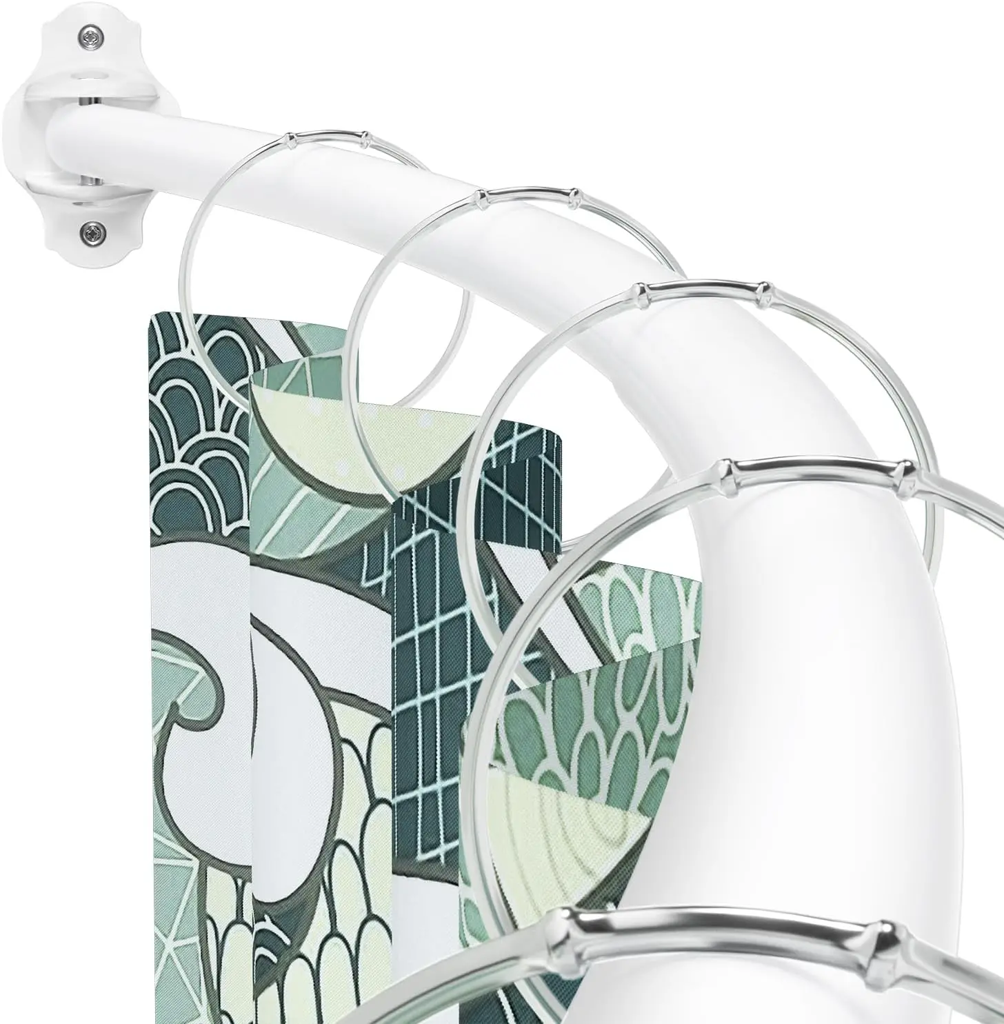 

Curved Shower Curtain Rod, Adjustable 40-72 inches Extra Wide Curved Shower Rods for Bathroom, Rust proof Shower Rod, Stainless