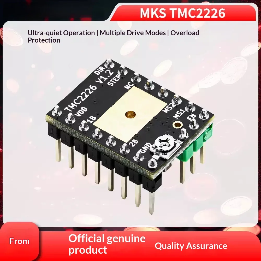 Makerbase MKS TMC2226 StepStick Stepper Motor Driver Ultra Silent 3D Printer A4988 Replacement UART Control