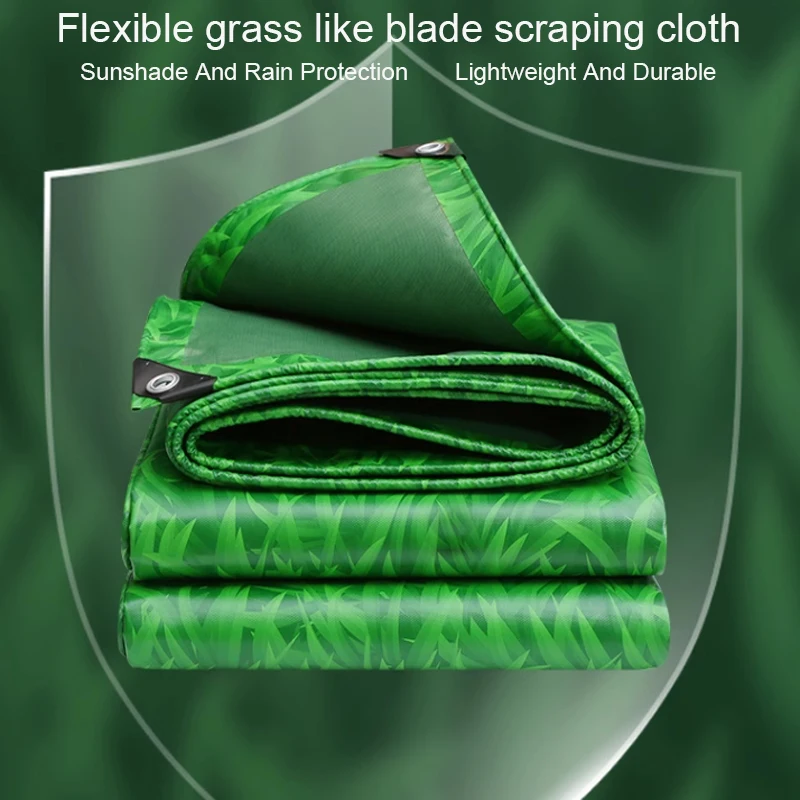 Small Grass Green Plants PVC Knife Scraping Cloth Construction Road Fence Baffle Temporary Isolation Protection Wall