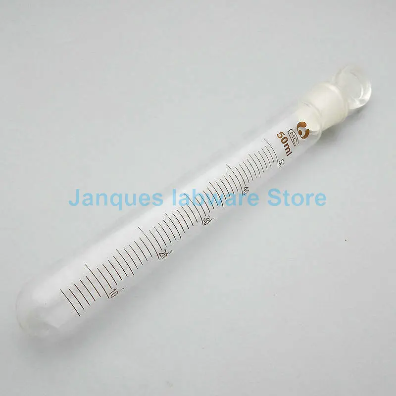 5pcs 10pcs 5/10/15/2025/50ml Glass round bottom test tube with frosted plug,Laboratory test tubes with graduated lines