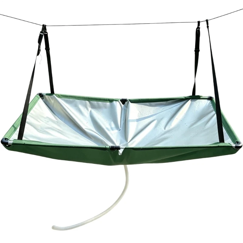 Pliable Rainwater Collector 100x50cm With 1 Meter Tube For Lawn Balcony And Green Gardening 831F