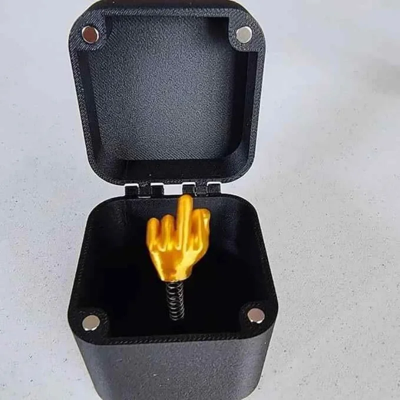 Funny Surprise Pop‑Up Middle Finger Gift Box, Loaded Prank Toy Box, Novelty Gag Joke Gift for Friends Birthday Party Holiday - view 5