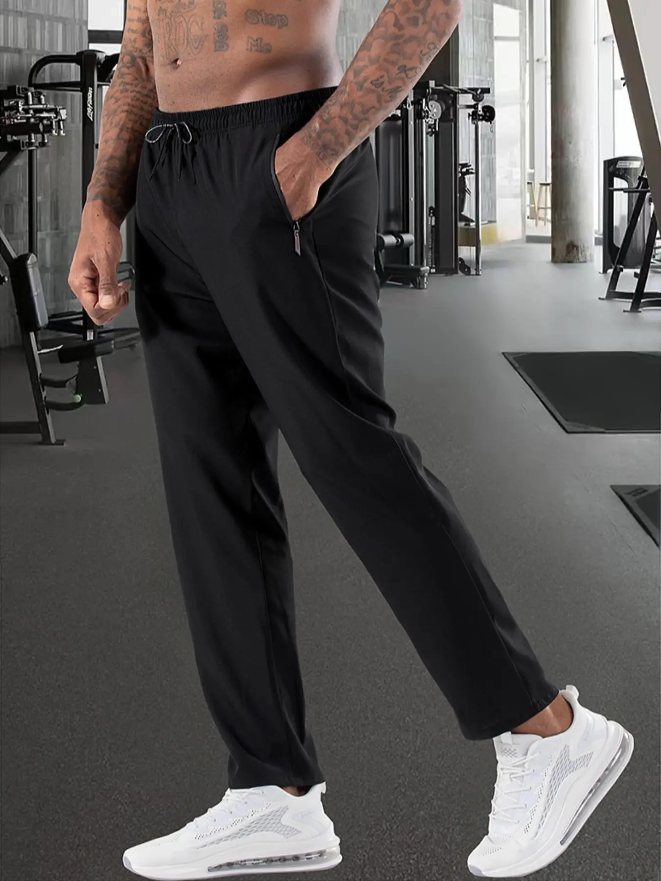 

Summer Men's Regular Plain Sports and Casual Trousers Single Pack, Light and Breathable, Comfortable Fabric, Suitable for Home Leisure, Sports, Running Exercise, Daily Work Clothing