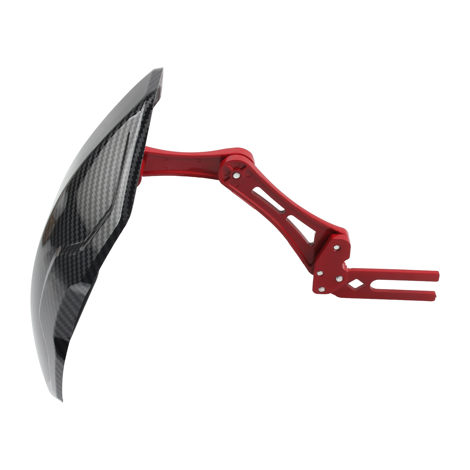 Motorcycle Mudguard Imitation Carbon Fiber Adjustable Wheel Fender For Yamaha Honda Suzuki Scooter Enduro Universal Accessories