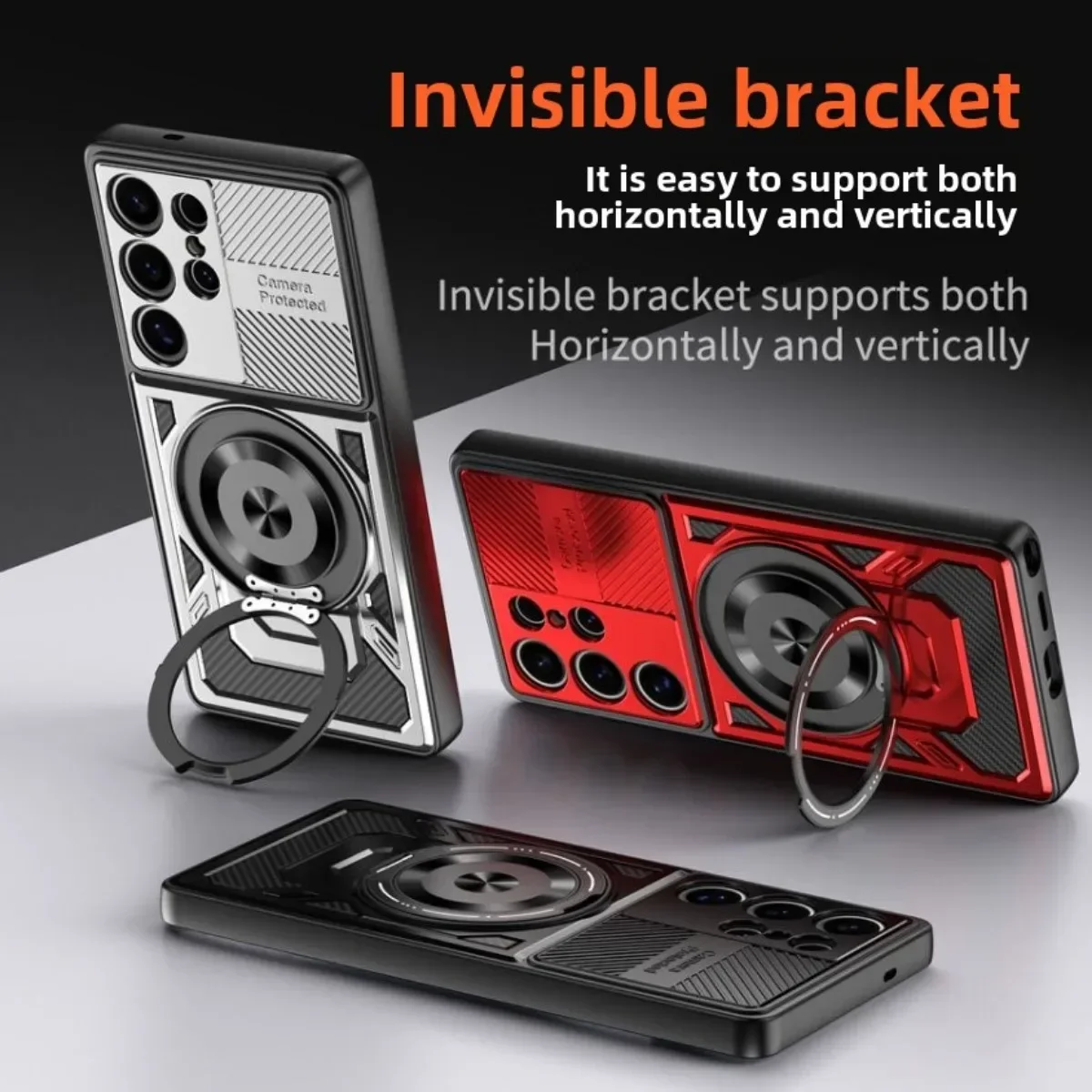 360° Rotate Stand Magnetic Wireless Charge Case for Samsung GalaxyA56 A17 A26 M36 A07 A33 A05 A05S A13 A04S A144G 5G Armor Cover