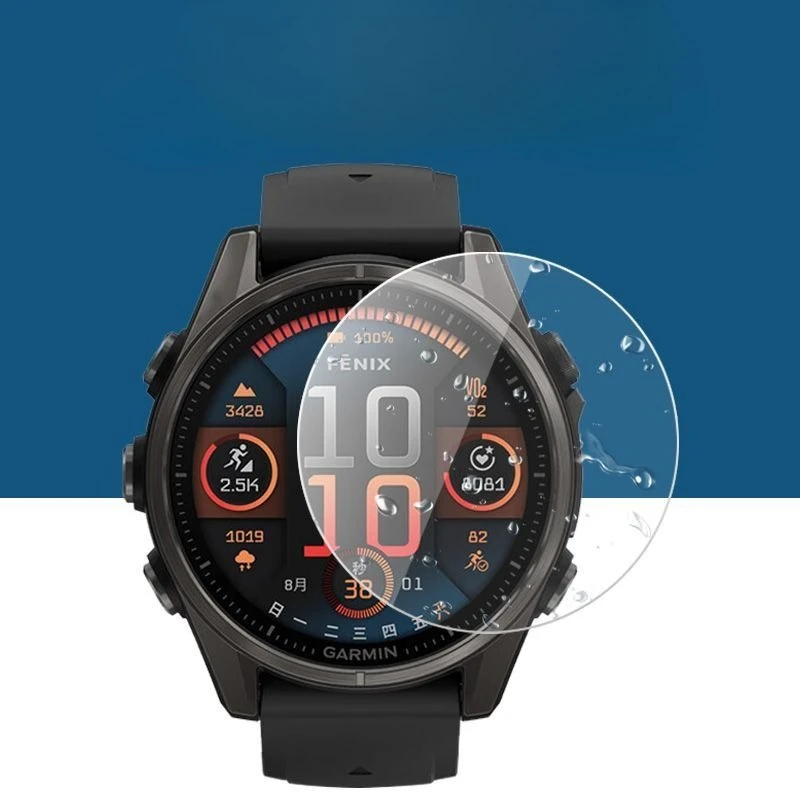 Vetro temperato HD per Garmin Fenix8 Solar Fenix E 47mm 43mm 51mm Protezione schermo per orologio Pellicola protettiva in vetro impermeabile