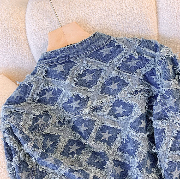 Giacca da donna 2024 Autunno/Inverno stile ricamo jacquard corto giacca versatile in tweed vestibilità ampia per donna