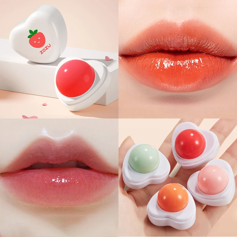 Hydrating Moisturizing Strawberry Lip Balm ความหลากหลายของผลไม้รส Lip Balm ซ่อมปรับปรุง Lip กระจ่างใส Lip Skin Care เครื่องสำอางค์