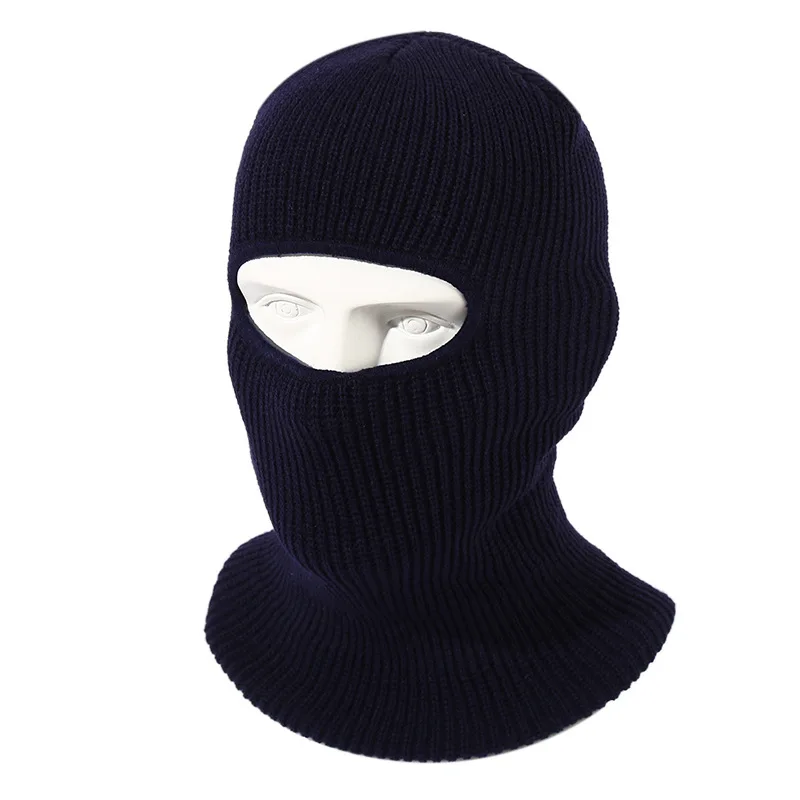 Full Face Cover Ski Mask Hat Bear Ear Balaclava Knitted Hats Outdoor Cycling Ear Protection Hat Beanies Hat Men