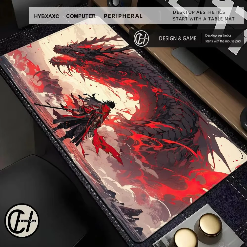 Mythical Dragon Beast Offices Accessories Large Mouse Pad Extended Desk Pad Anime Desk Gadgets Pad for Computer Mouse Gaming Mat