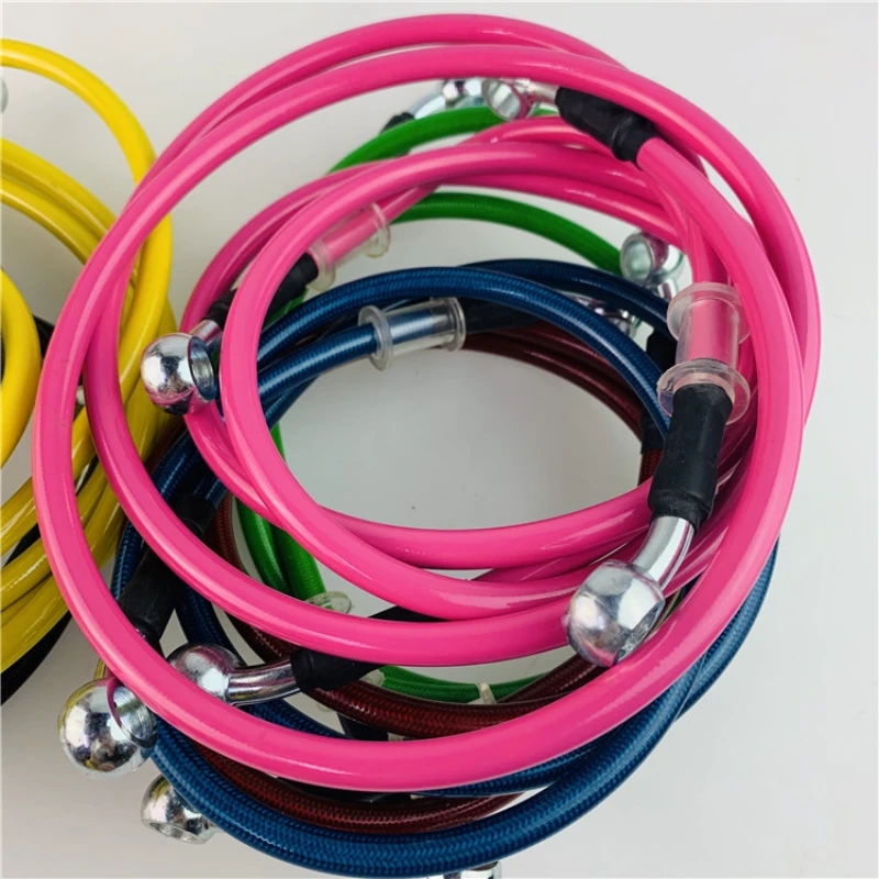 950mm - 2200mm Motorcycle Hydraulic Brake Hose Line Cable 10mm Banjo for Suzuki Kawasaki Yamaha honda Pipe Line Braided oil hose