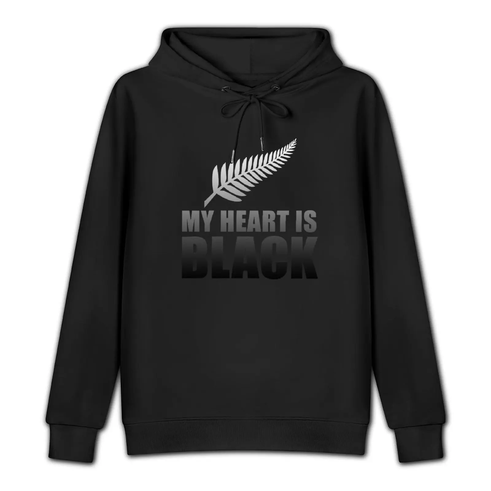 Copy of New Zealand Rugby T Shirt My Heart Is Black for Rugby Fans Pullover Hoodie blouse autumn korean clothes pullover