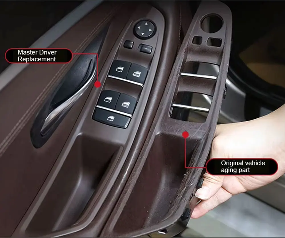 LHD Auto-Fahrerseitiger Armlehnen-Innentürgriff Kompatibel mit BMW 5er Serie F10 F11 F18 520 523 525 528 530 2010-2016 – Detail 7