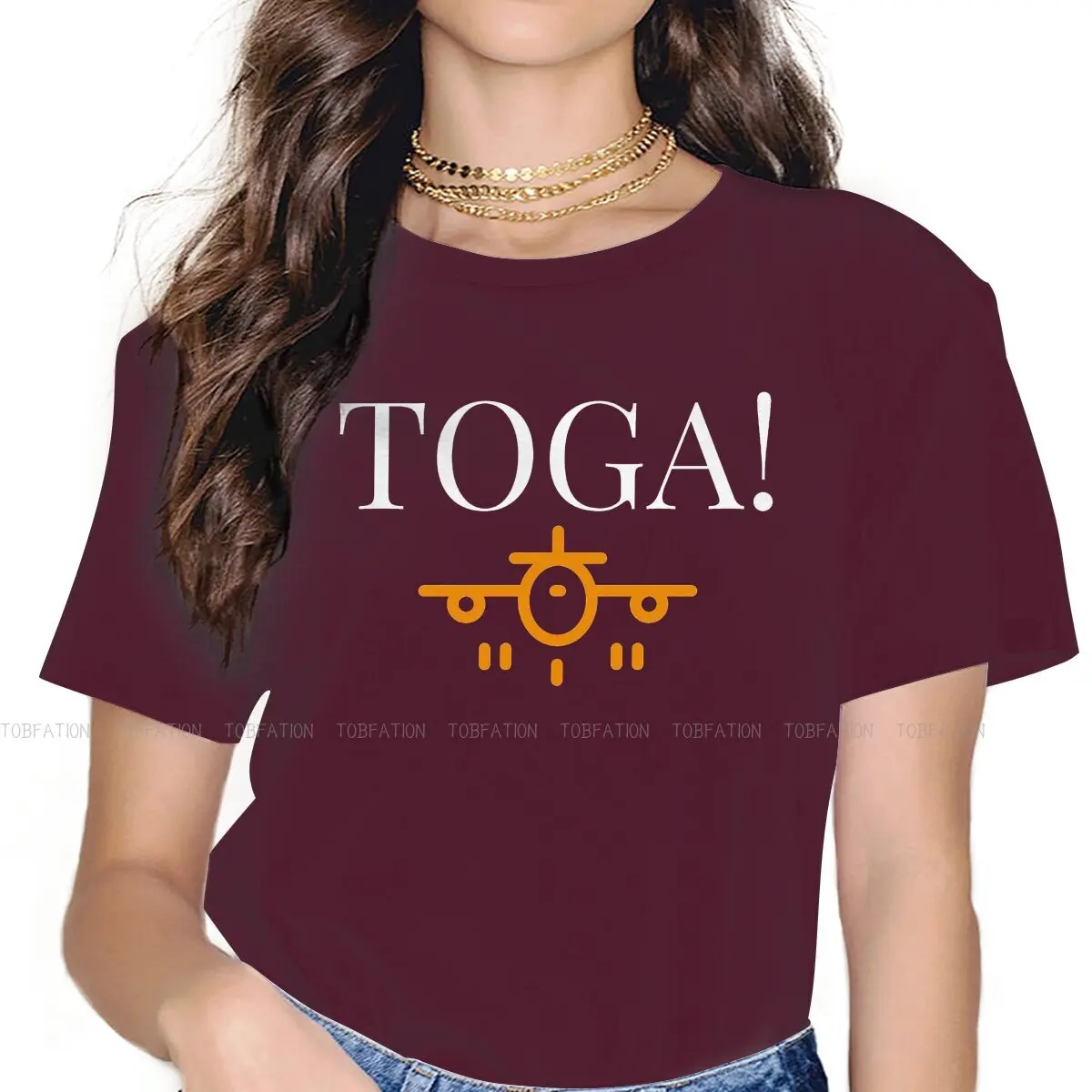 Toga Ready for Take Off or Go Around  Newest TShirts Microsoft Flight Simulator Woman Graphic Fabric Tops T Shirt Round Neck