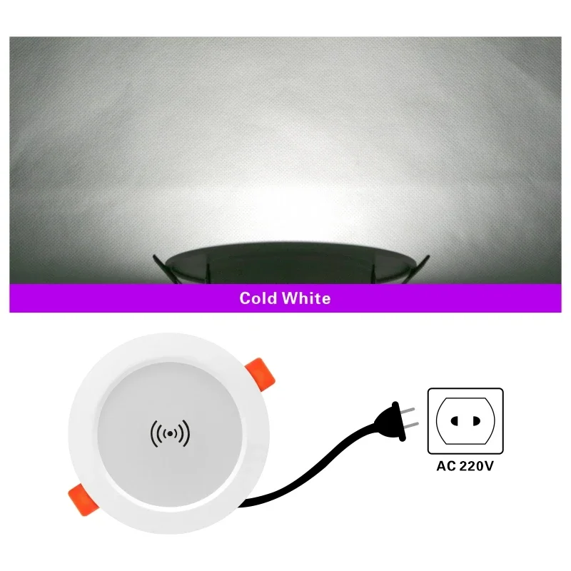 2 stks/partij Led Radar Downlight 5 W 7 W 9 W 220 V Plafondlamp 2.5/3/4 inch Ronde Led Panel Down Light Spotlight Verlichting