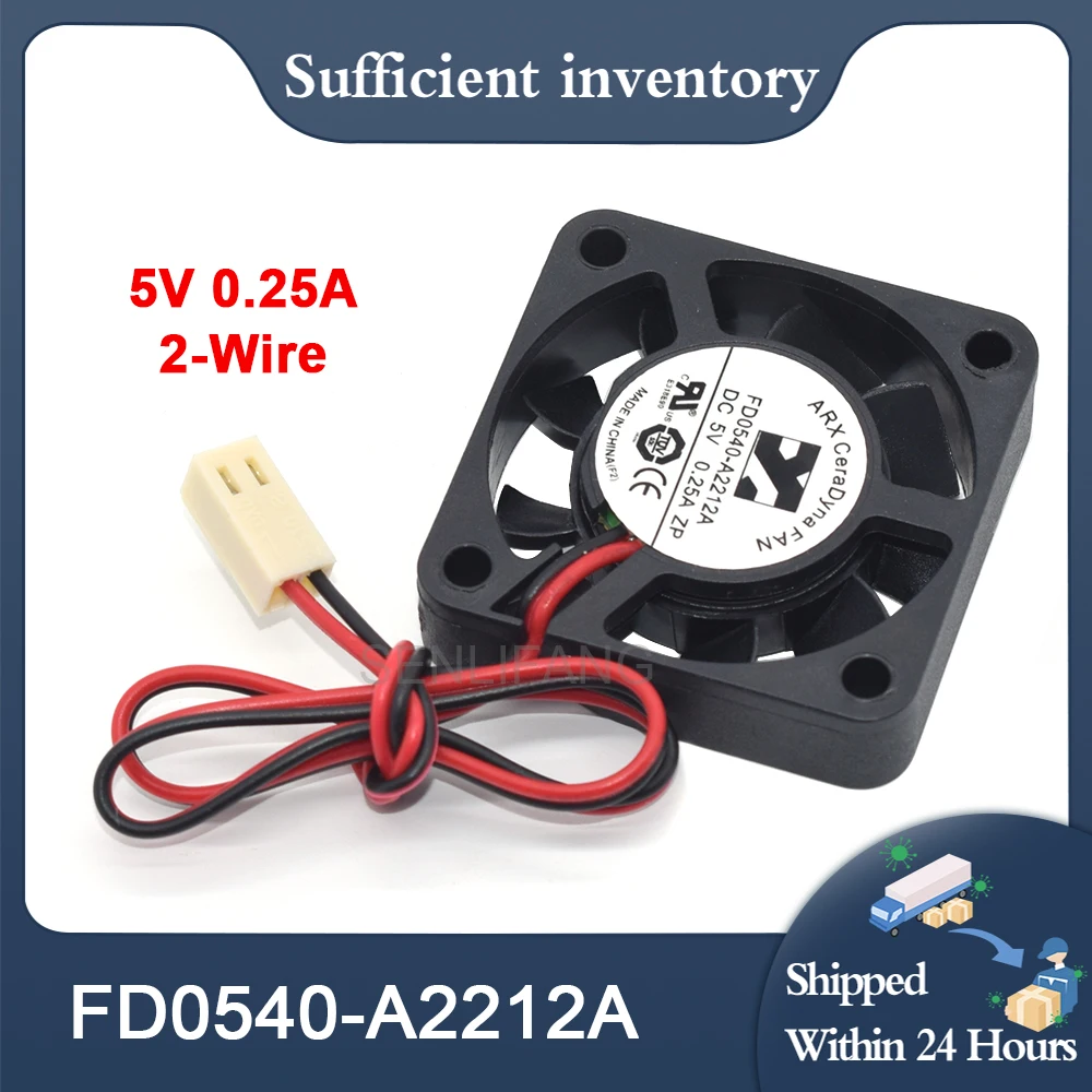 Hot Selling DC 5V 0.25A FD0540-A2212A 2-Wire Server Square Cooling Fan Free Shipping