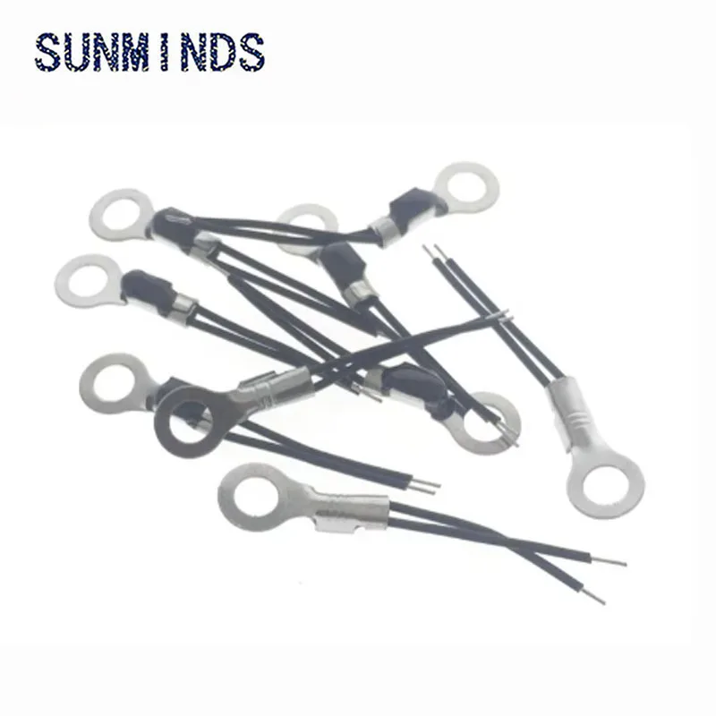 10pcs NTC Thermistor Surface Mount Aperture 4.2mm Temperature Sensor Probe Fixed Head 10K 50K 100K  Long 2cm Tin