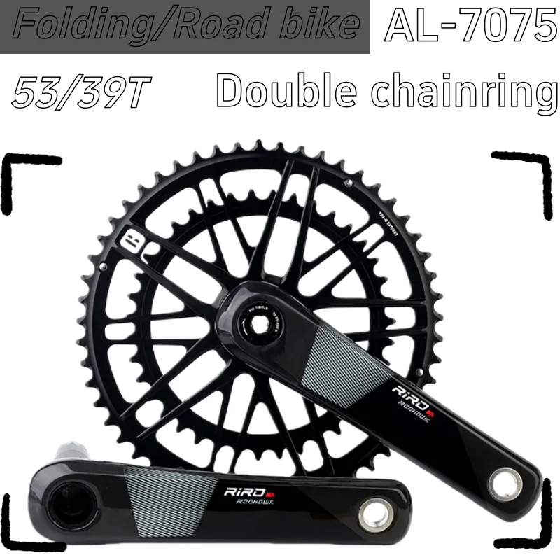 

Шатун из углеродного волокна 170 мм, одинарная двойная звездочка 50 34 53 39T, шатун с прямым креплением, 12 скоростей, 48 50 52T, звездочка для шоссейного велосипеда