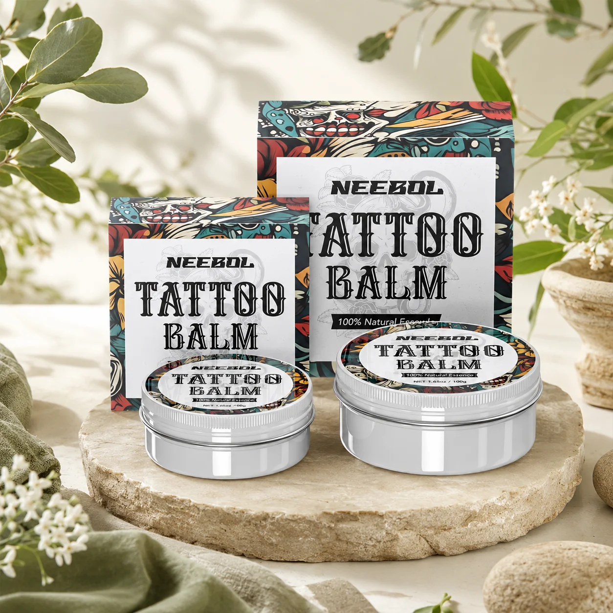 1pc Tattoo Aftercare Butter Balm, Moisturizing Tattoo Cream for Old & New Tattoos, Helps Enhance Tattoo Color Appearance, Easy Daily Care Balm, Gift for Tattoo Artists, Professionals, Beginners & Body Art Lovers