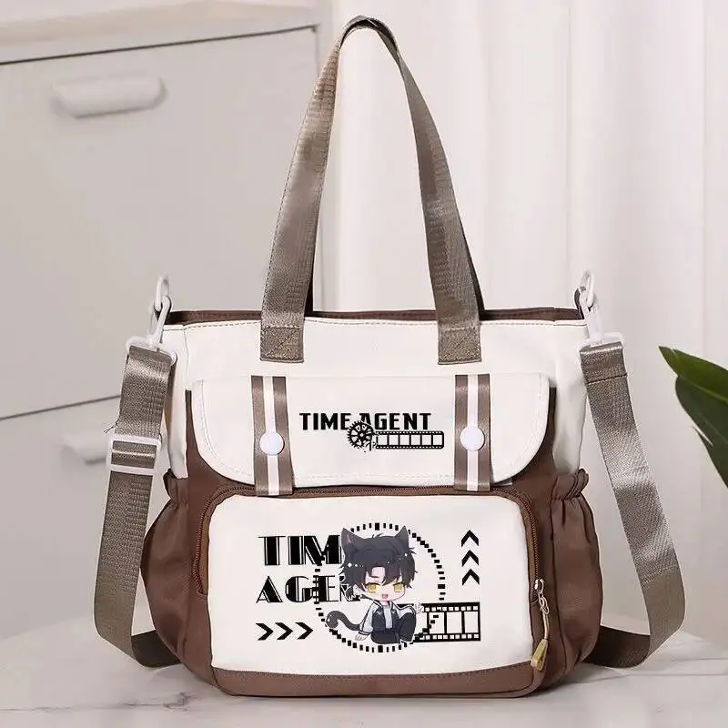 أنيمي لعبة تشيبي أسود أحمر أزرق أبيض رابط انقر طالب أطفال المراهقين رسول حقائب كتف كروسبودي للمدرسة بنات بنين