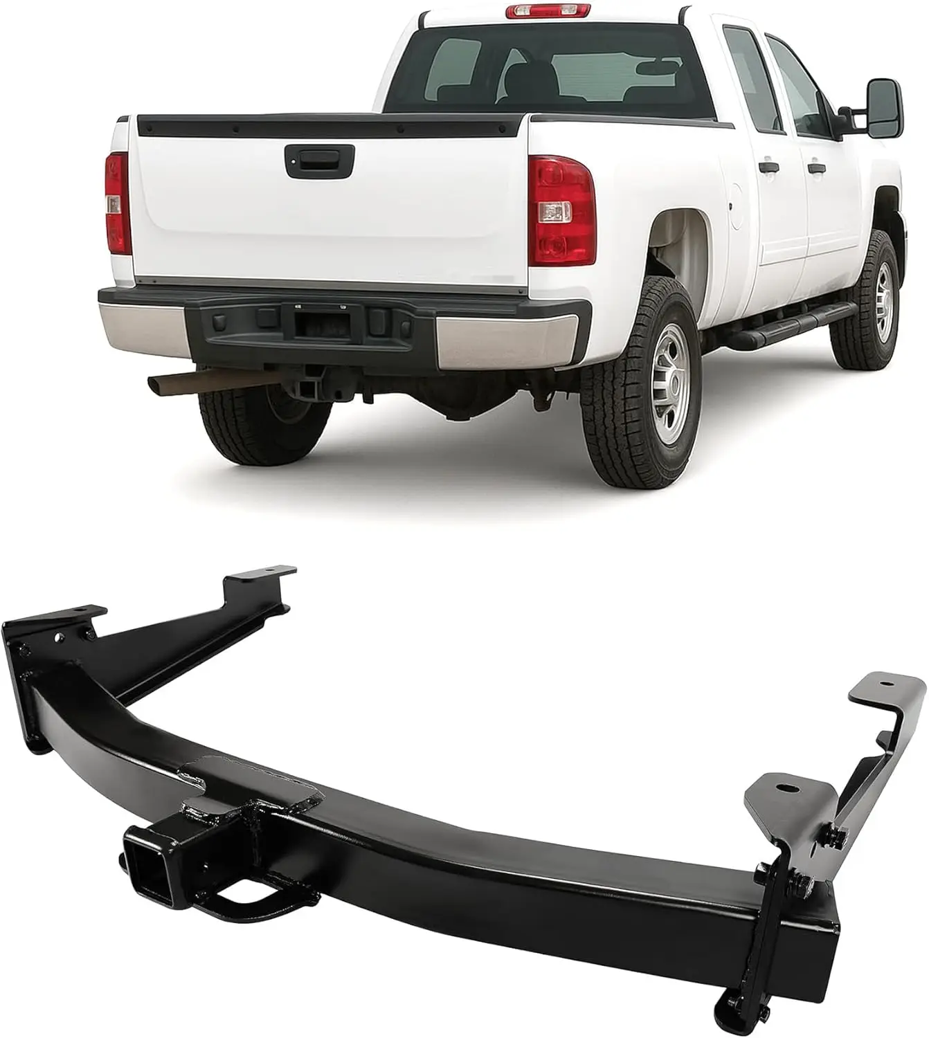 

Тягово-сцепное устройство класса 5 с 2-дюймовым приемником для Silverado Sierra 2500HD/3500HD 2001-2010, замена