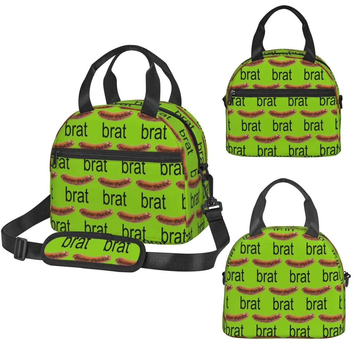 

Термосумка для обедов Brat Charli Xcx для женщин и детей, портативная сумка-ланчбокс для еды