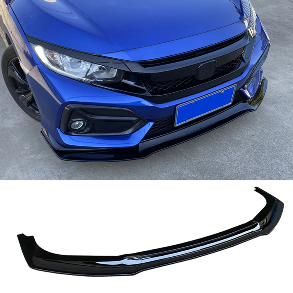 

Сплиттер переднего бампера для Honda Civic 10 поколения FK7 хэтчбек SI 2 и 4 двери 2016 17 18 19 20 21 аксессуары