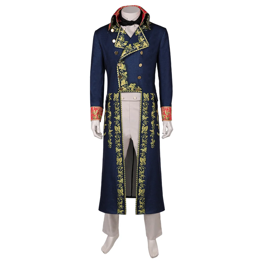 Male Napoleon Cosplay Fantasia Costume Shirt Uniform Coat Pants for Men Outfits Fantasy Halloween Carnival Party Disguise Suit