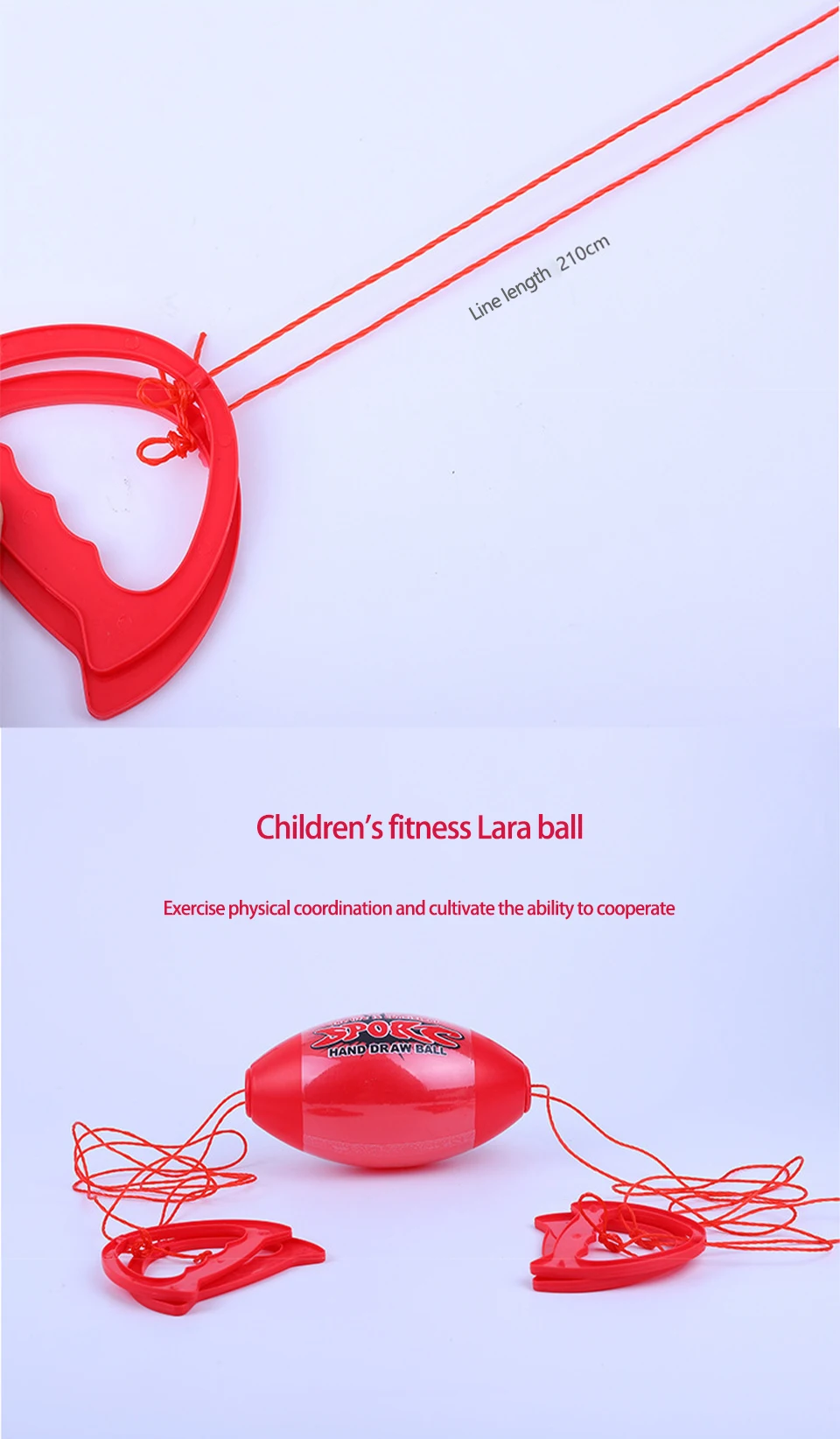 Kinder Outdoor Interaktive Ziehen Elastische Geschwindigkeit Bälle Spaß Kollision Sensorische Ausbildung Sport Spiele Spielzeug Für Kinder Erwachsene Geschenk – Detail 3