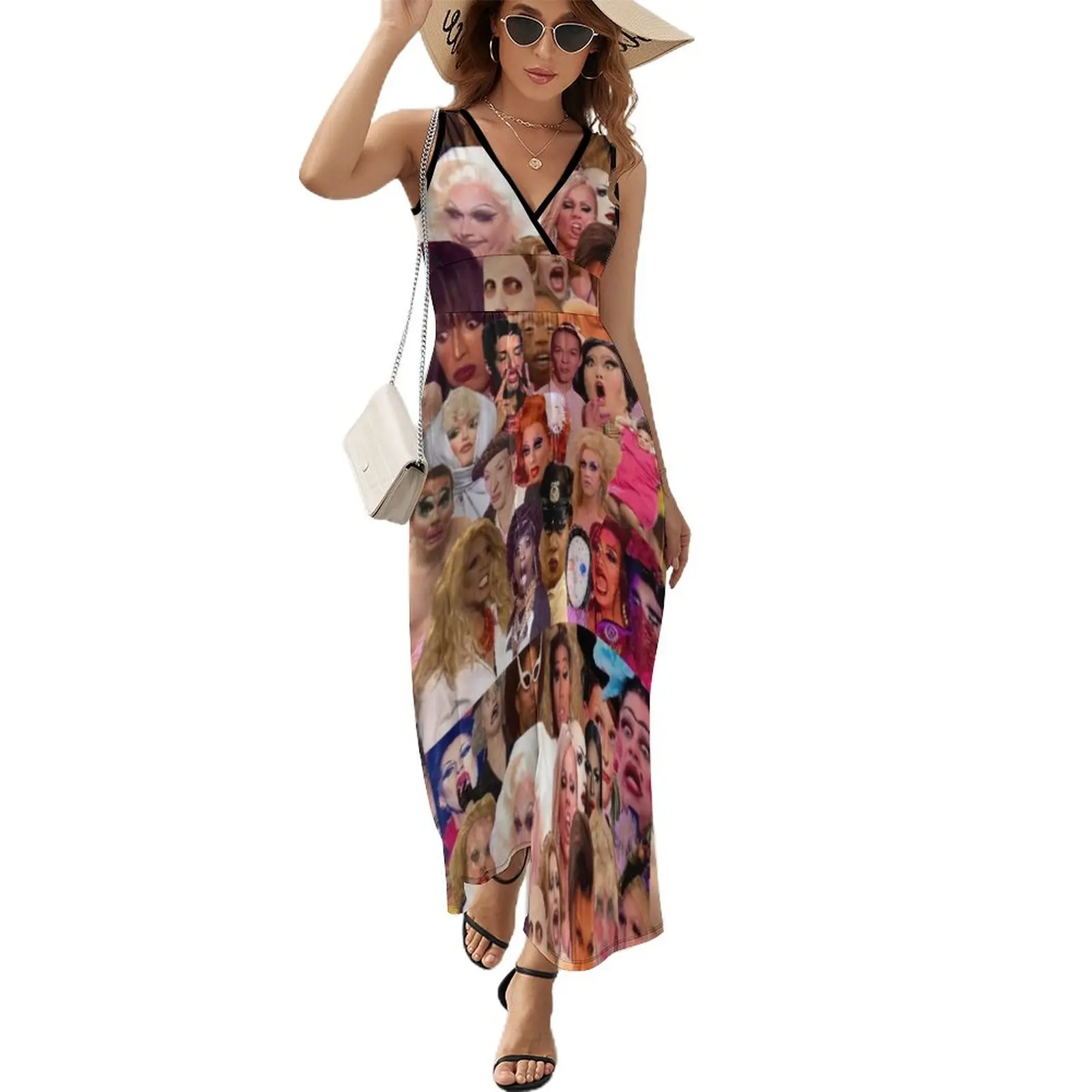 

Iconic Drag Queens collage Sleeveless Dress summer dress women 2024 clothing women summer 2024