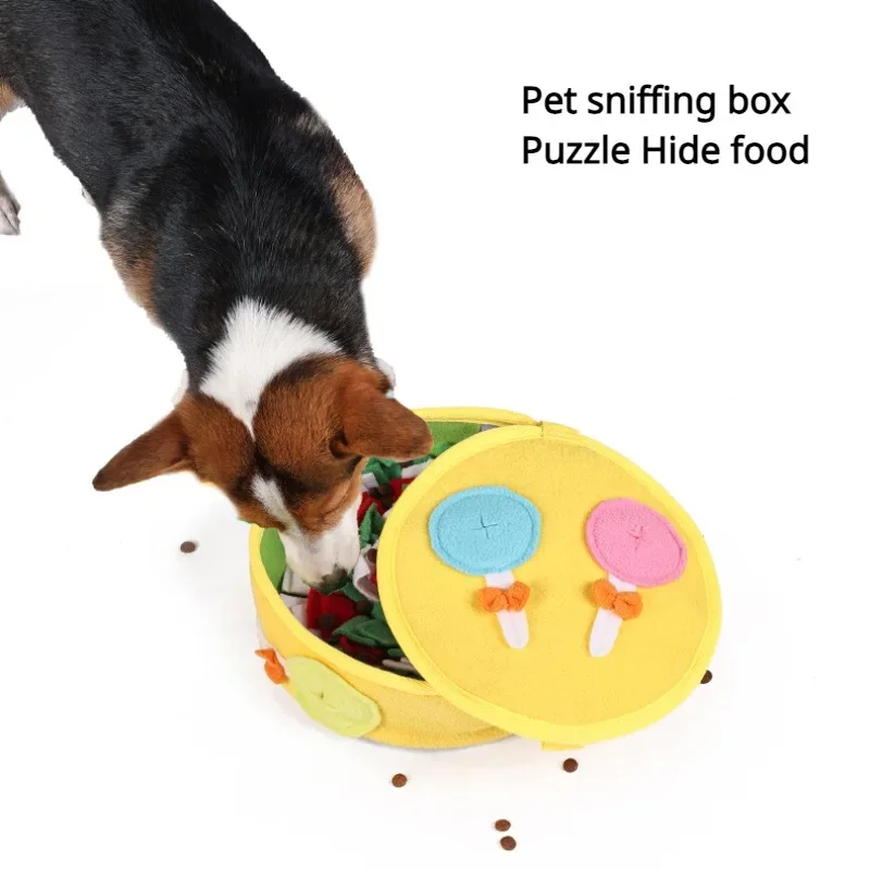 Dog Sniffing Pad Slow Food Box Training Sniff Mat Dogs Release Stress Training Carpet Puppy Interactive Toys Pet Christmas Gift