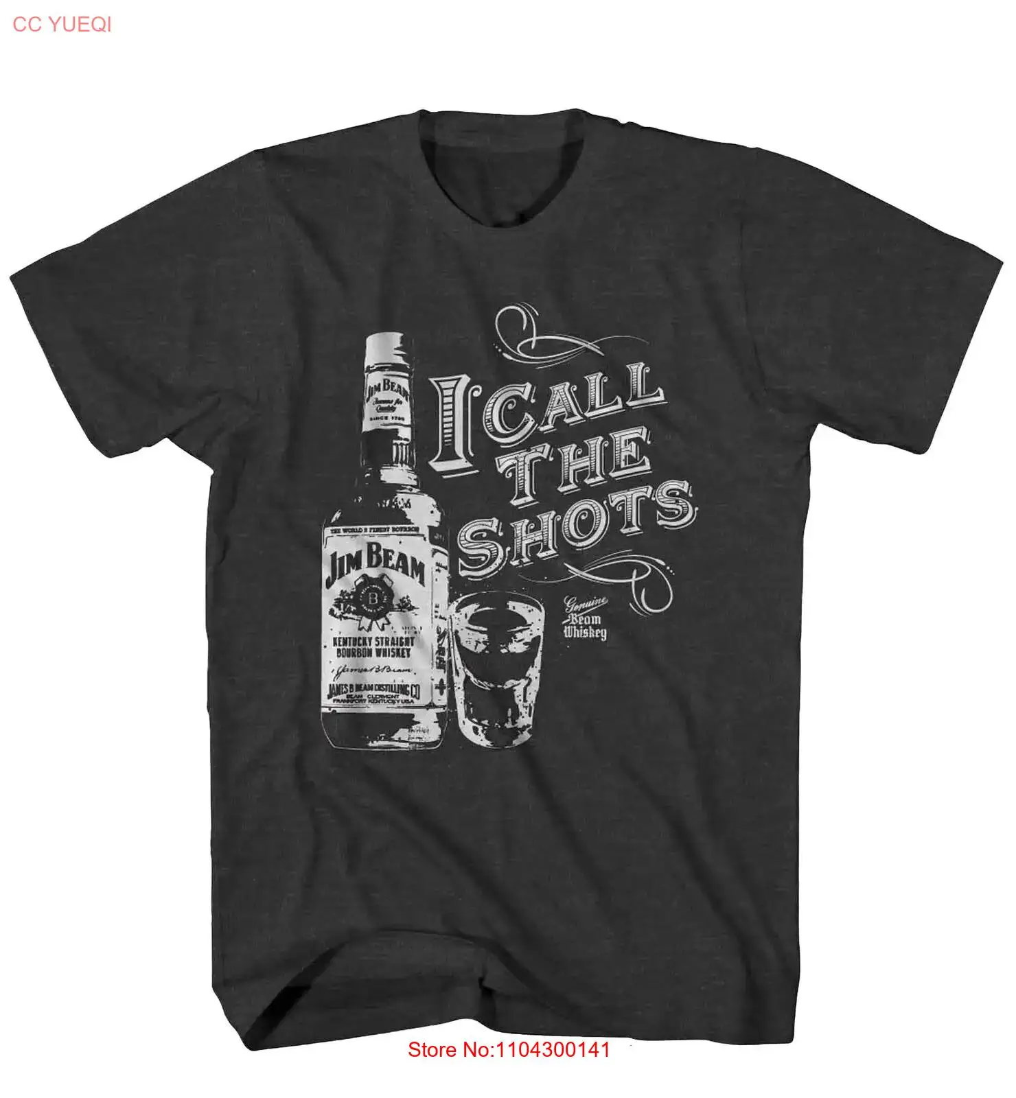 تي شيرت رجالي من Jim Beam I Call The Shots #1