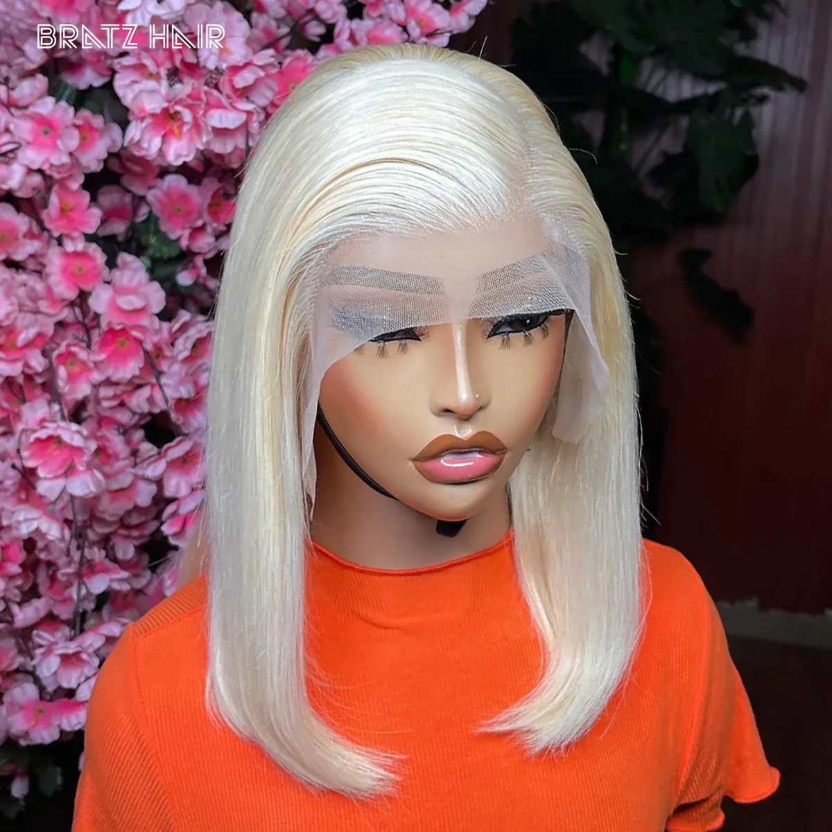 

Super Double Drawn 13x4 Full Frontal Blonde Bob Wig Human Hair 4x4 Lace Closure 613 Bob Wig for Woman Pre Plucked 2x6 Kim K Bob
