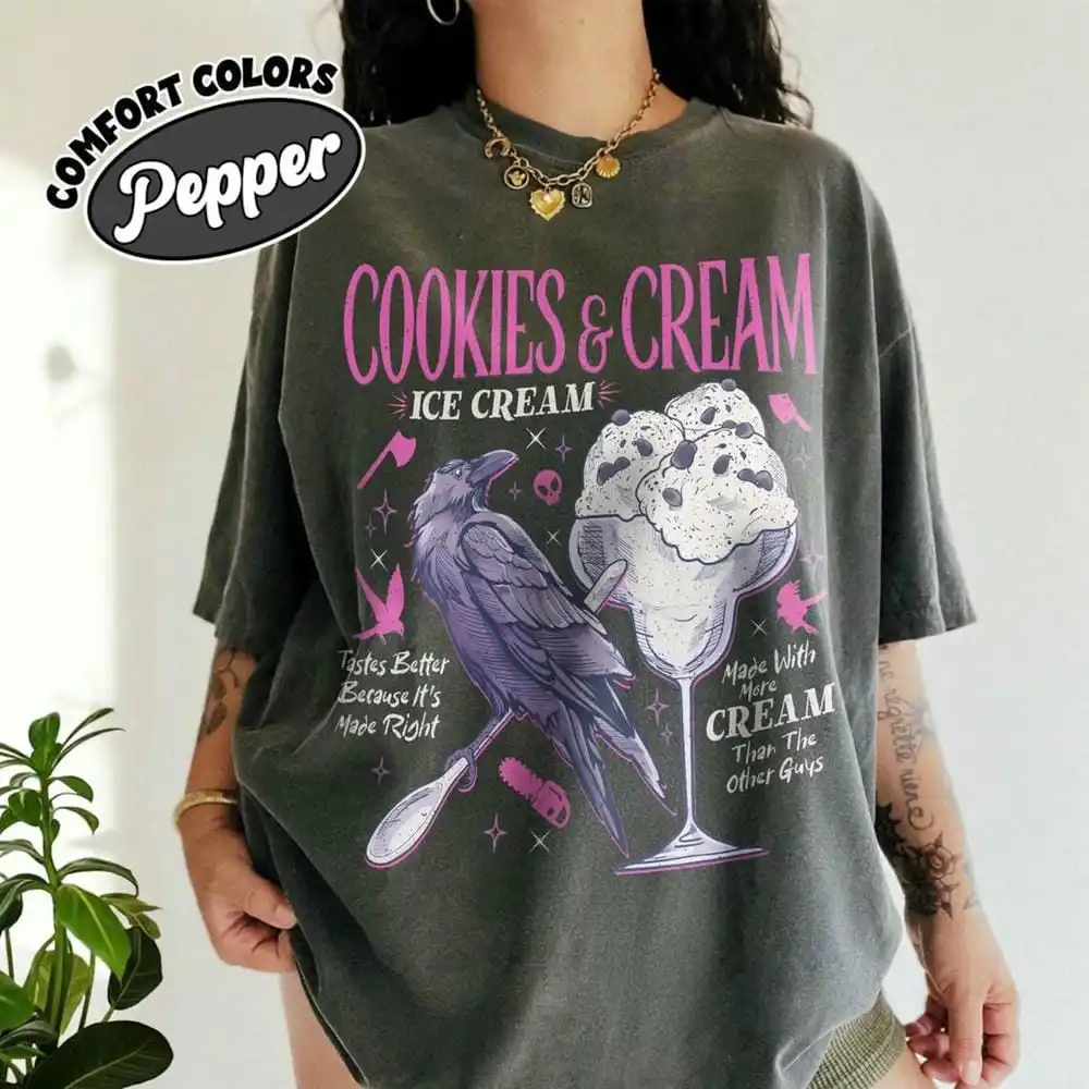 Vintage bookish unissex topo açougueiro e blackbird escuro romance conforto y2k camisa 100% algodão solto retro camisa para unisex y2k t
